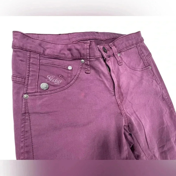 G-Star Arc 3d Super  Skinny Purple Size 27 - Picture 3 of 13